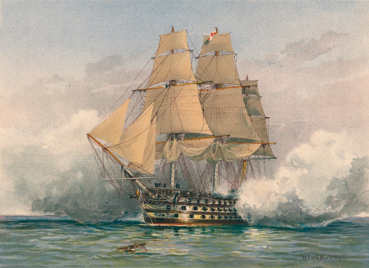 The Victory, Launched 1765 by William Frederick Mitchell