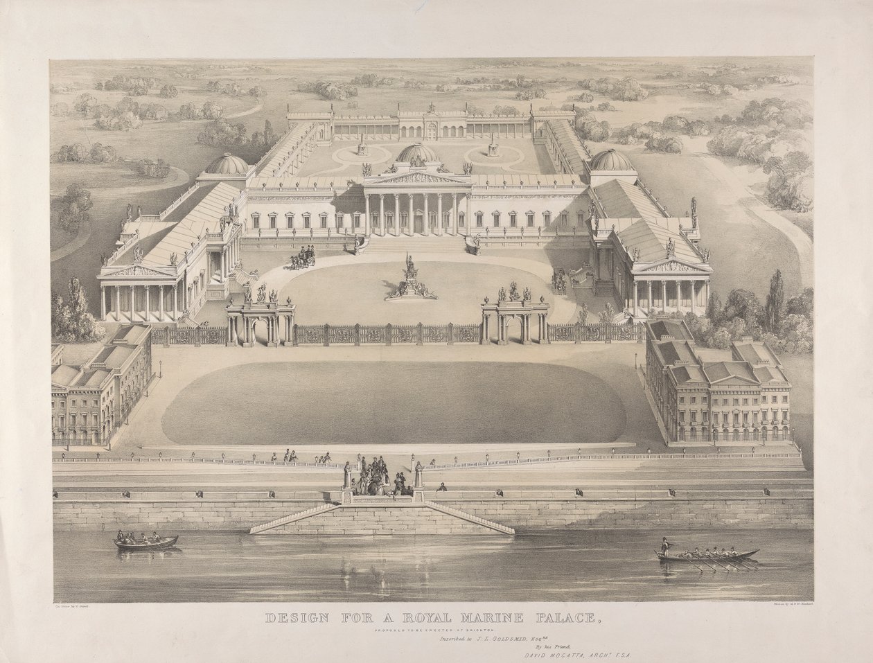 Brighton, Design for a Royal Marine Palace Proposed to be Erected by William Gauci
