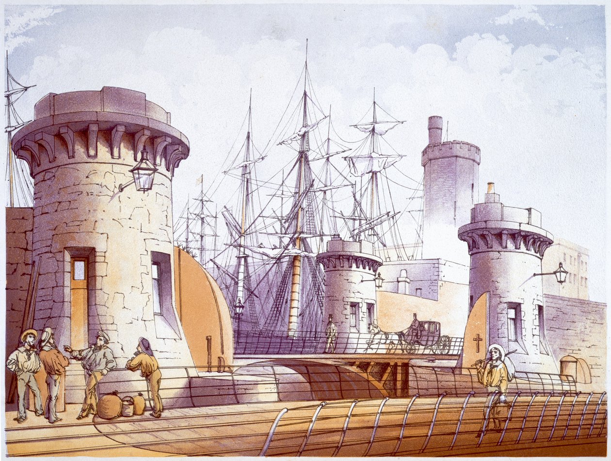 Sailors on the Dockside, Liverpool by William Gawin Herdman