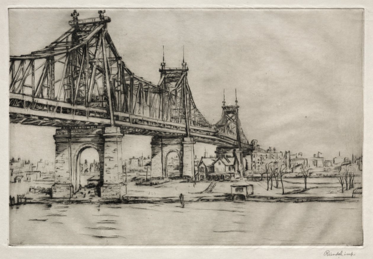 Queensboro Bridge, New York by William George Reindel