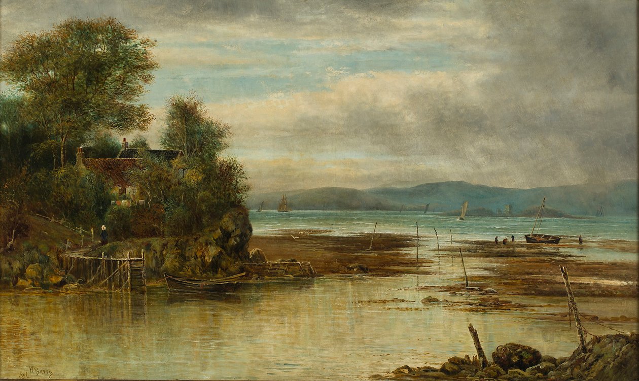 Cramond Ferry - Where the River Joins With the Sea by William Gerard Barry