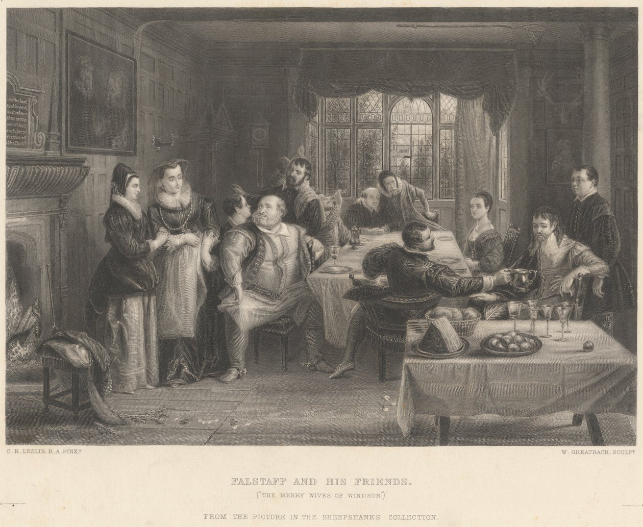 Falstaff and his Friends by William Greatbach