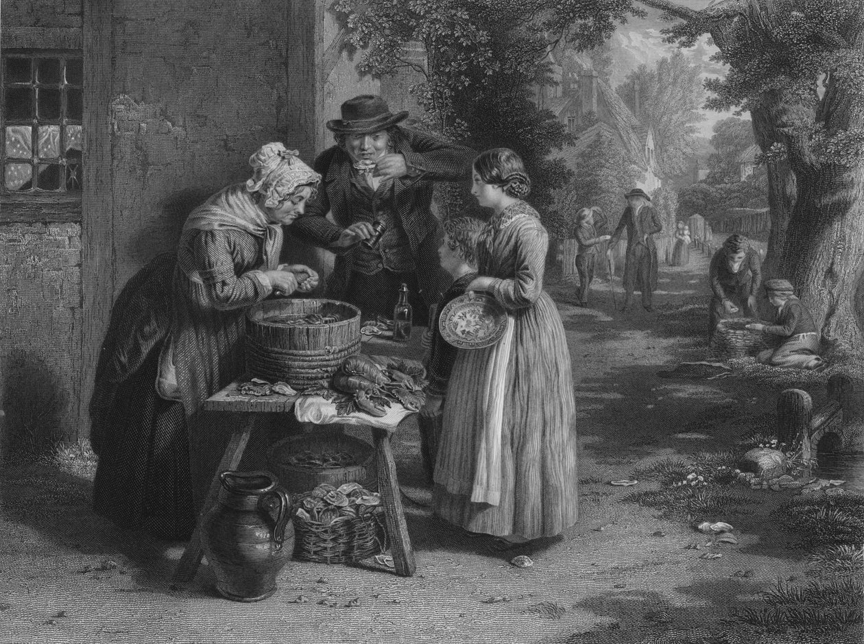 The First Day of Oysters, 1863 by William Greatbach