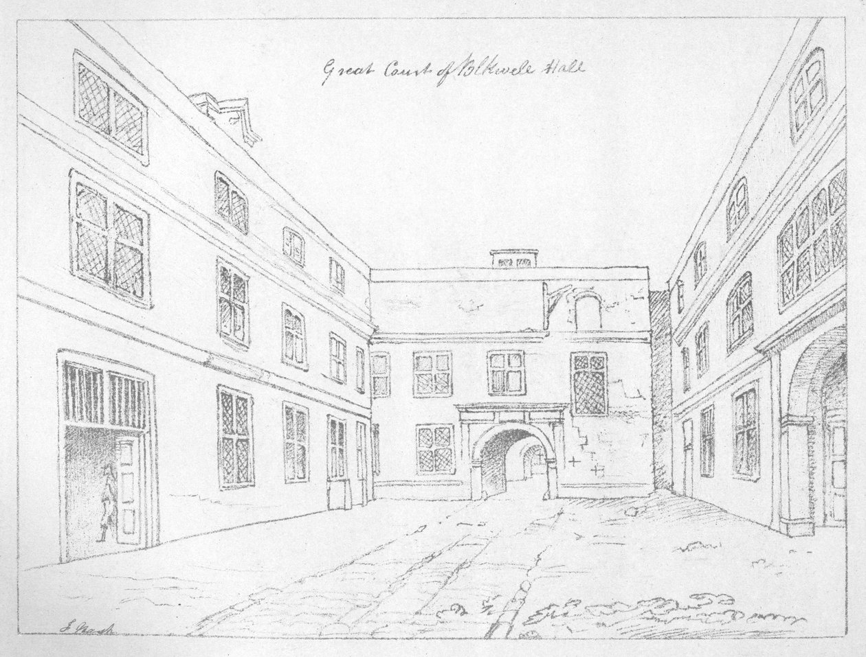 Great Court of Blackwell Hall, City of London by William Griggs
