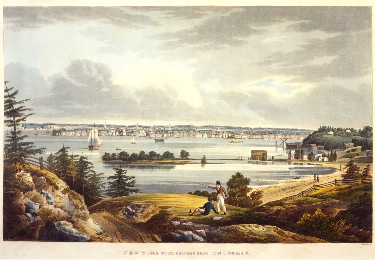 New York from Heights near Brooklyn by William Guy Wall