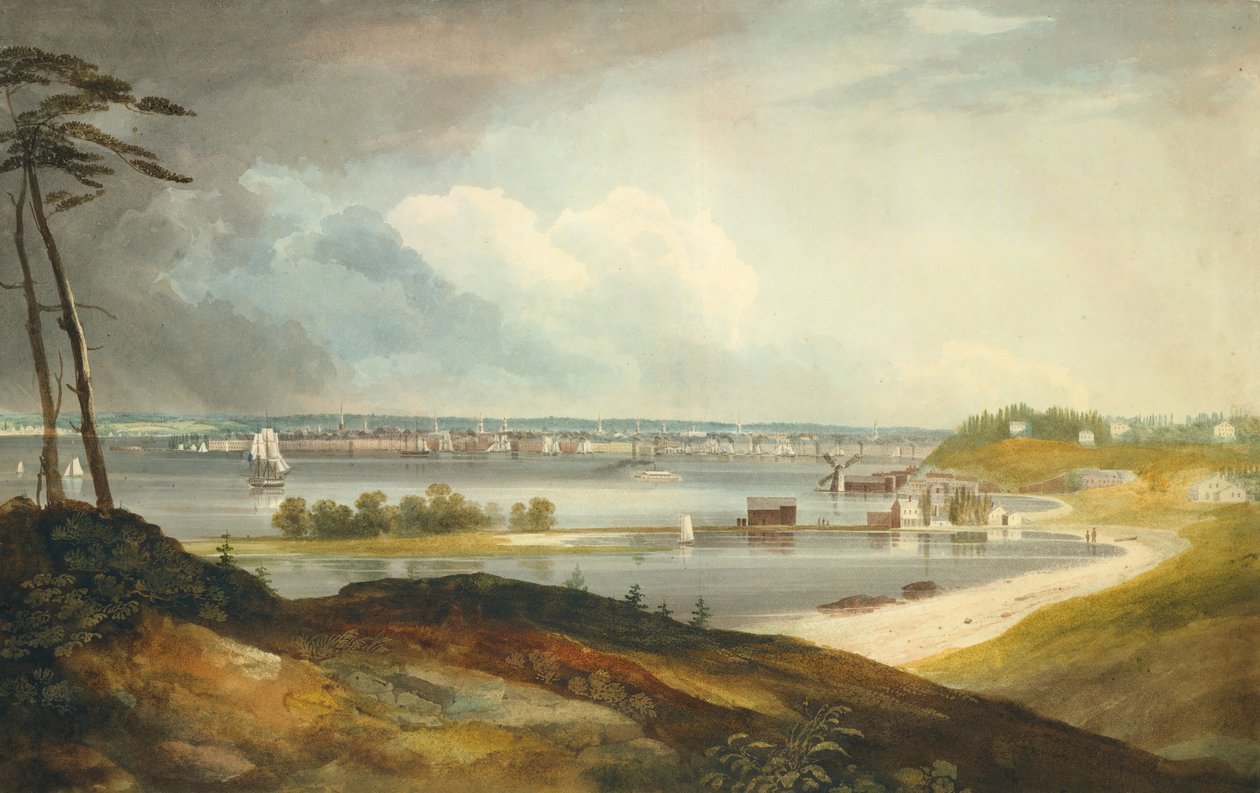 New York from the Heights near Brooklyn by William Guy Wall