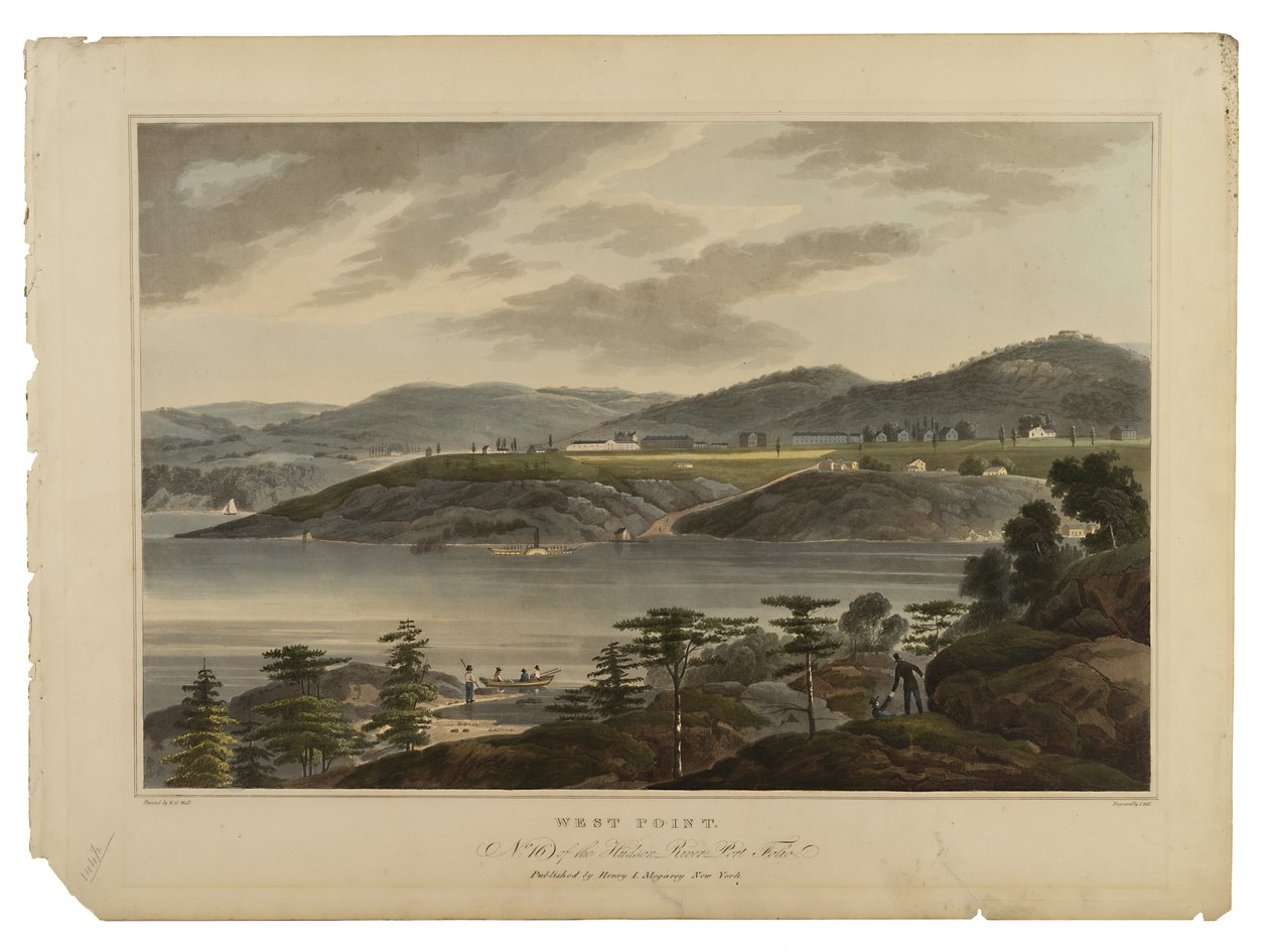 West Point, No. 16 of the Hudson River Port-Folio by William Guy Wall
