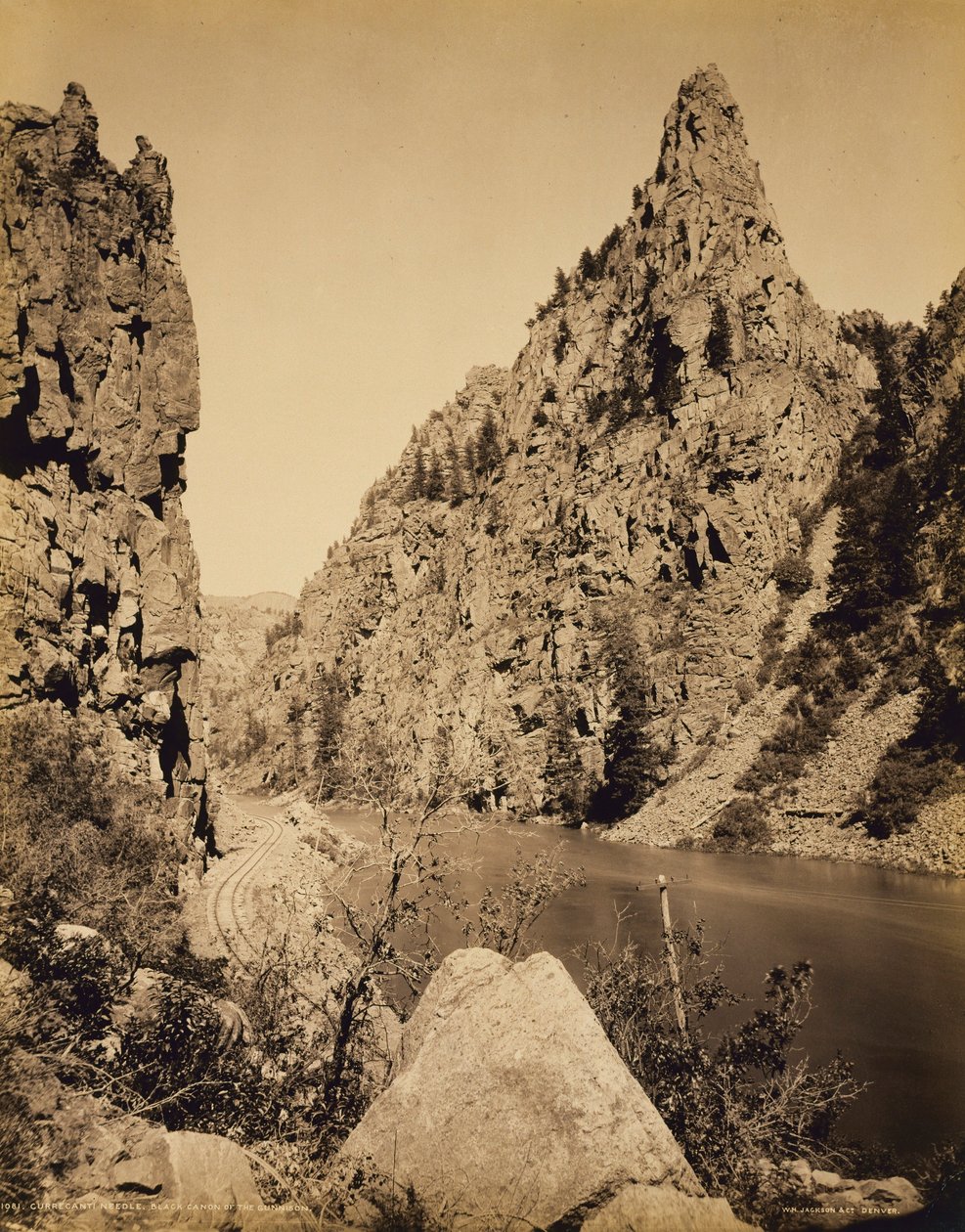 Currecanti Needle, Black Canyon of the Gunnison by William H. Jackson