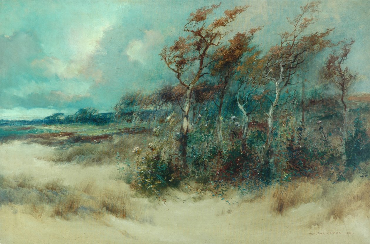 Trees in a Sandy Lane, Heysham by William H. Parkinson