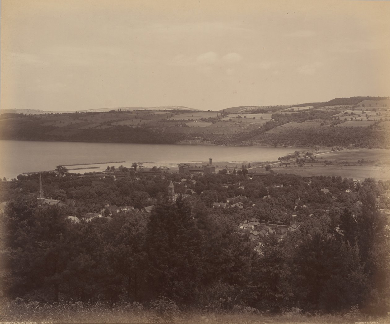 Seneca Lake and Watkins by William H. Rau