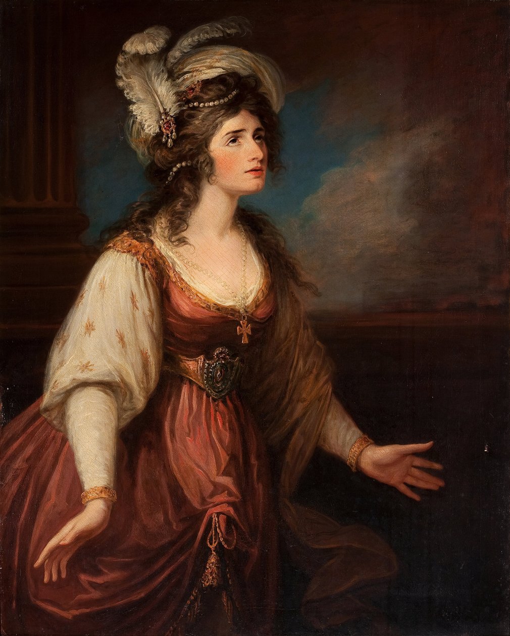 Portrait of Sarah Siddons (1755-1831) as Zara by William Hamilton
