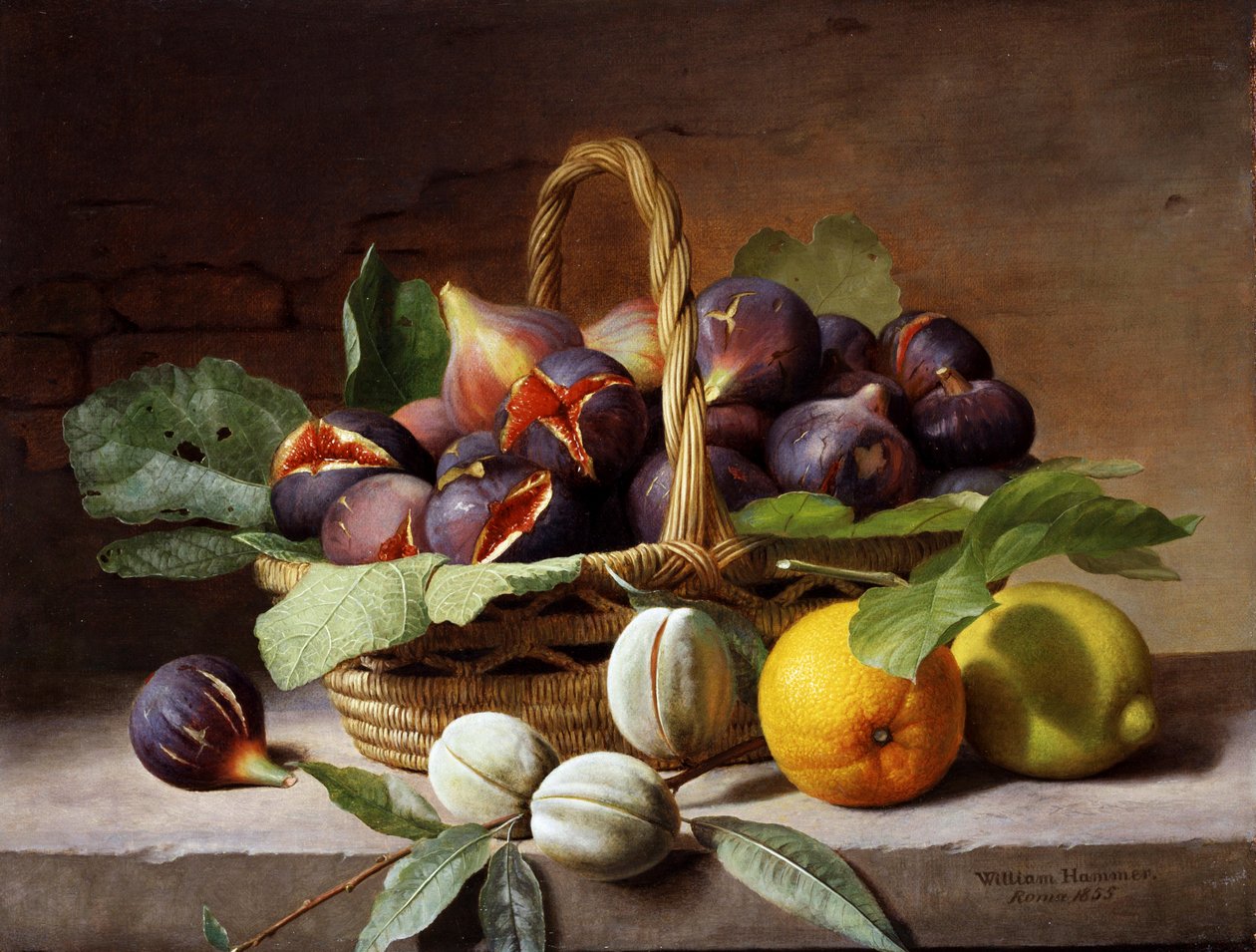 Still Life with Figs and Walnuts by William Hammer