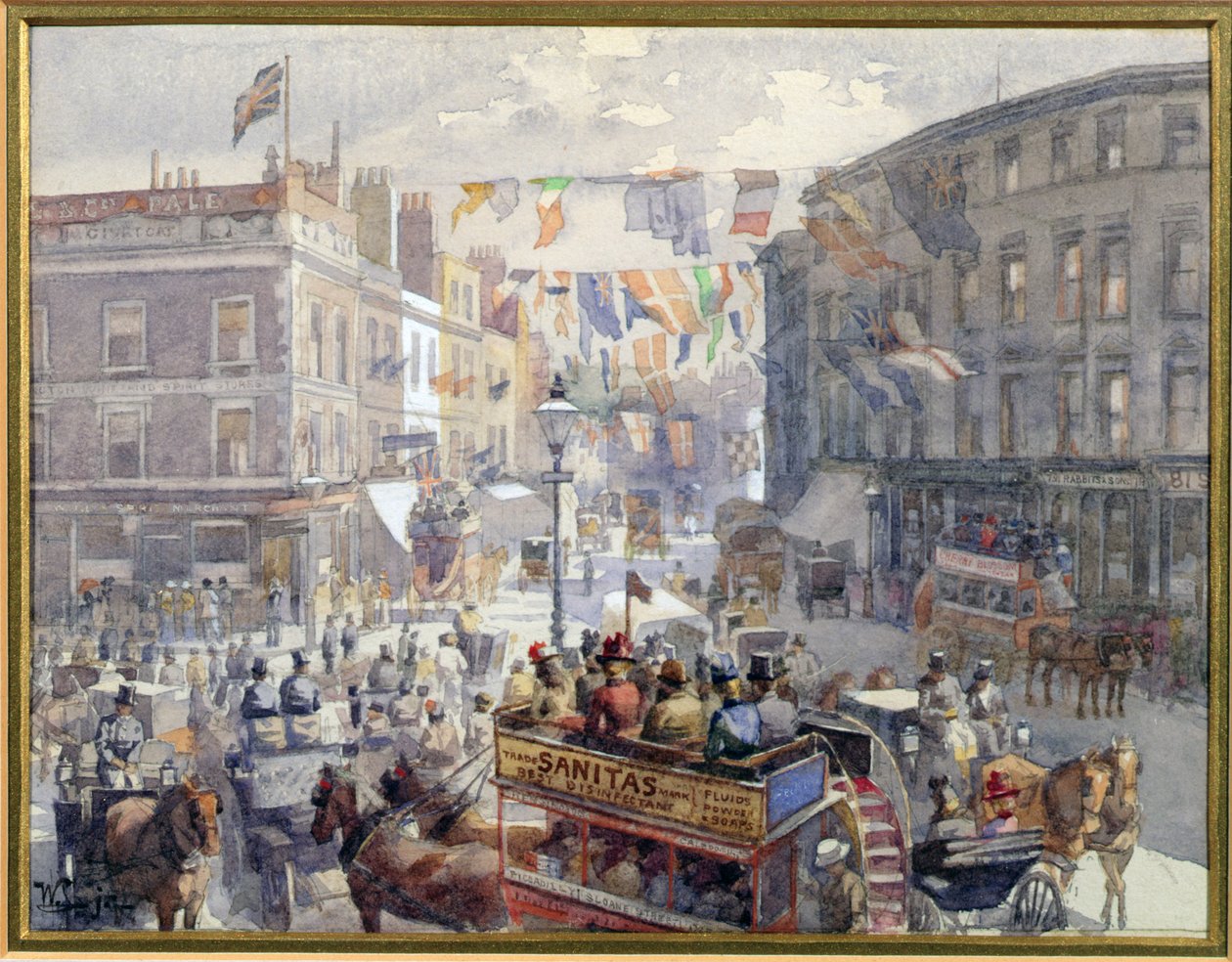 The Jubilee, Kensington High Street, London by William Harding Collingwood Smith