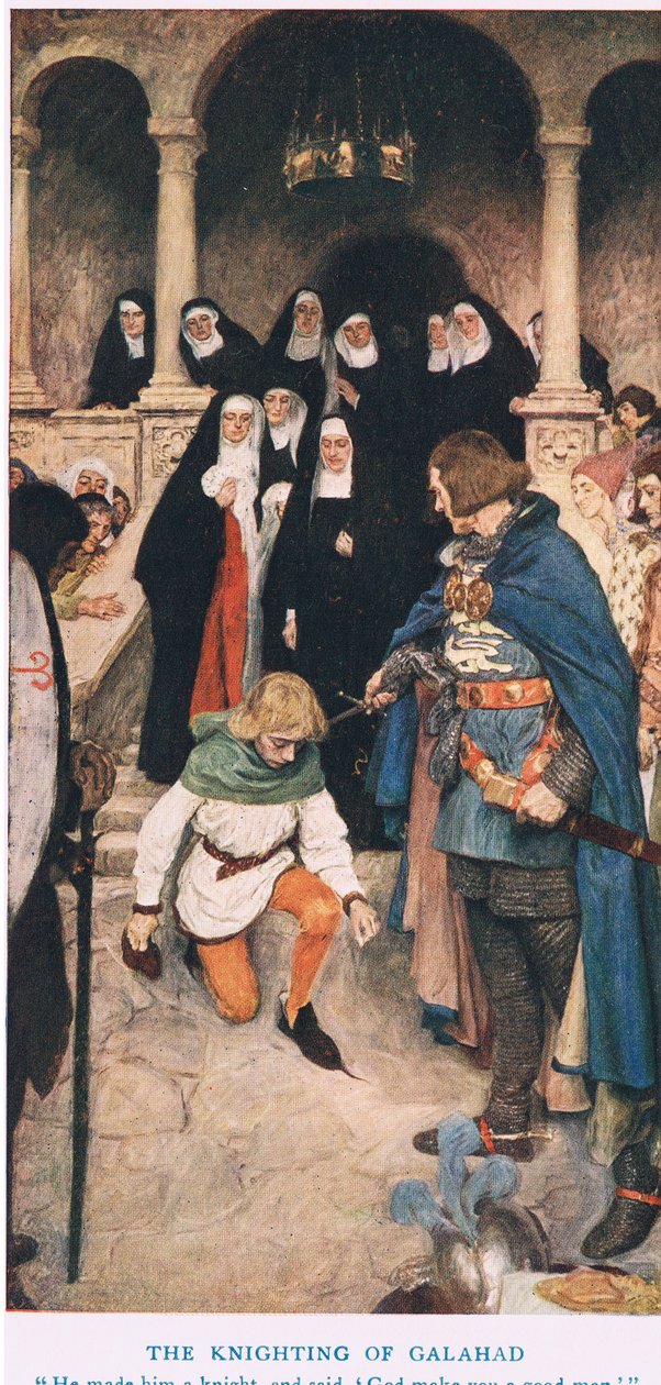 The Knighting of Galahad, Illustration from 