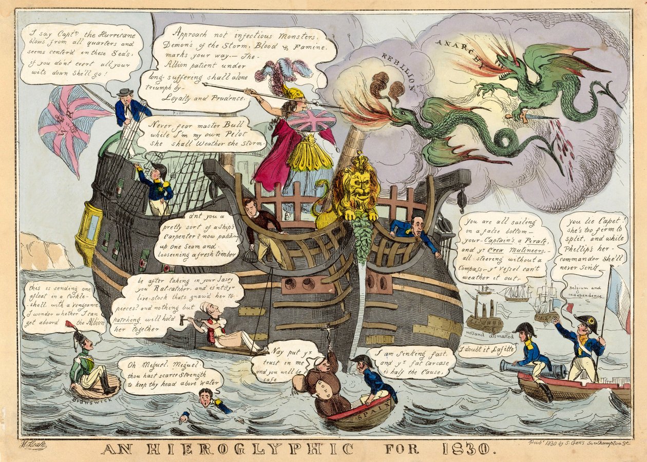 An Hieroglyphic for 1830, pub. 1830 by William Heath