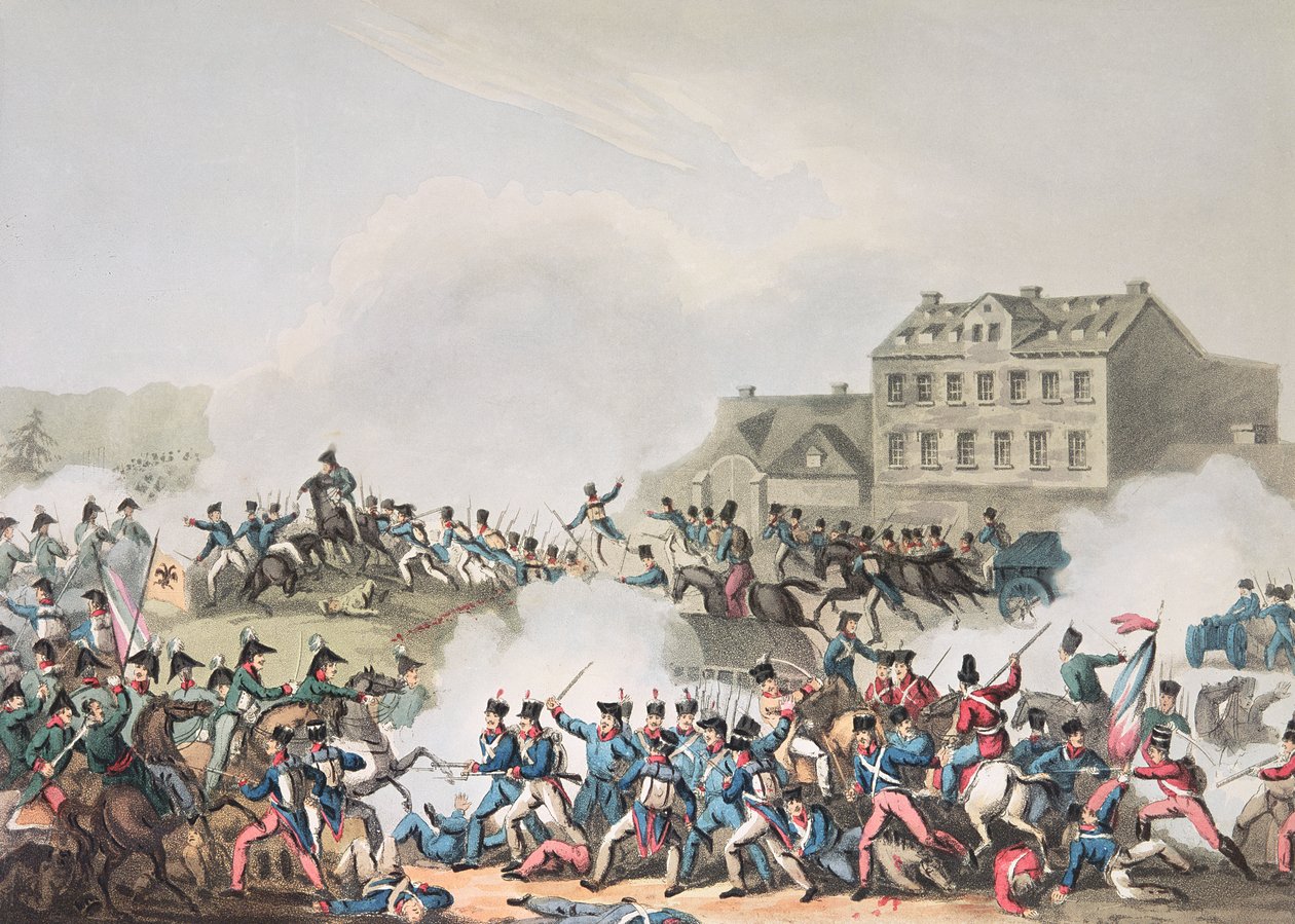 Battle of Leipzig, 19th October, 1813: etched by I. Clarke, aquatinted by M. Dubourg by William Heath