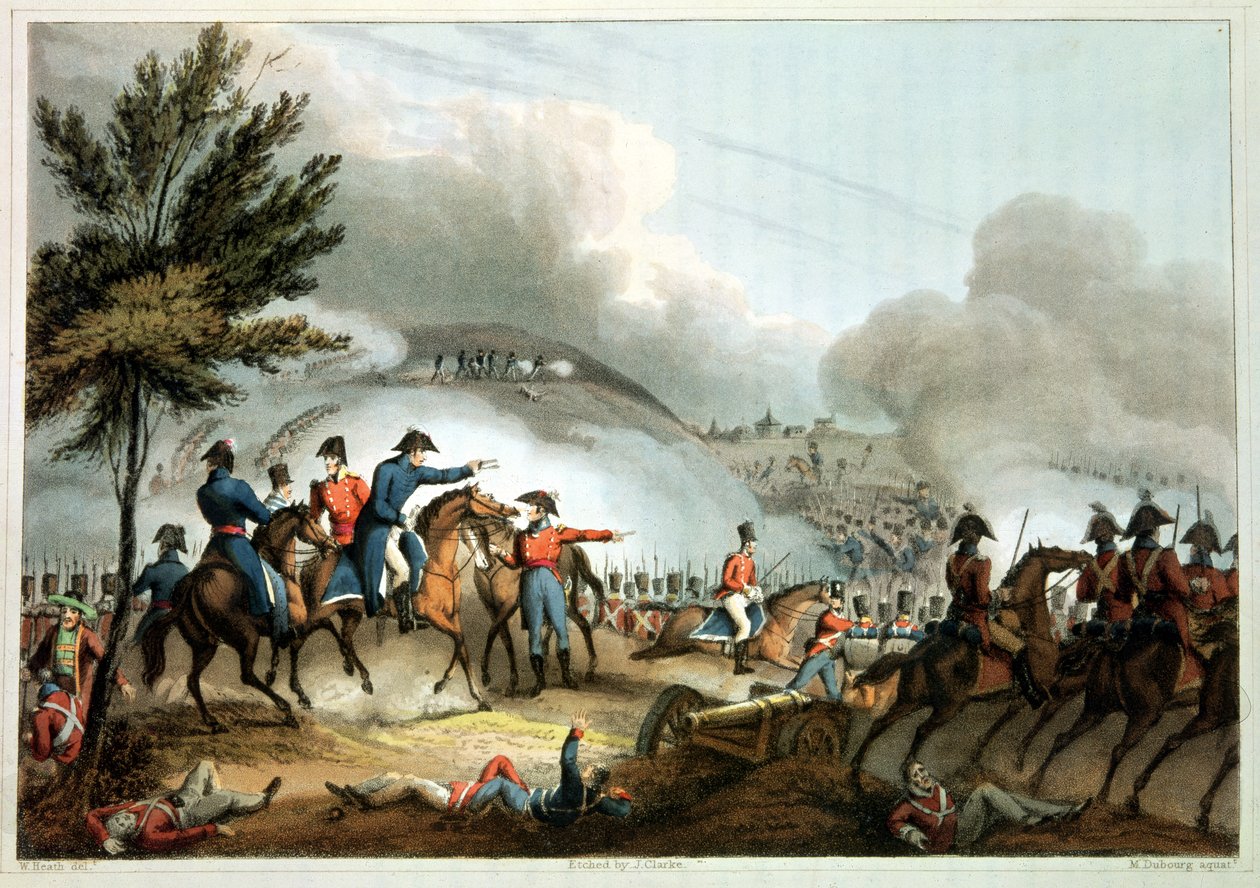 Battle of Salamanca, 22nd July 1812, etched by J. Clarke, coloured by M. Dubourg by William Heath