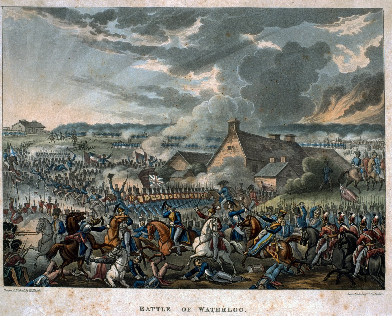 Battle of Waterloo 1815, plate 29 from 
