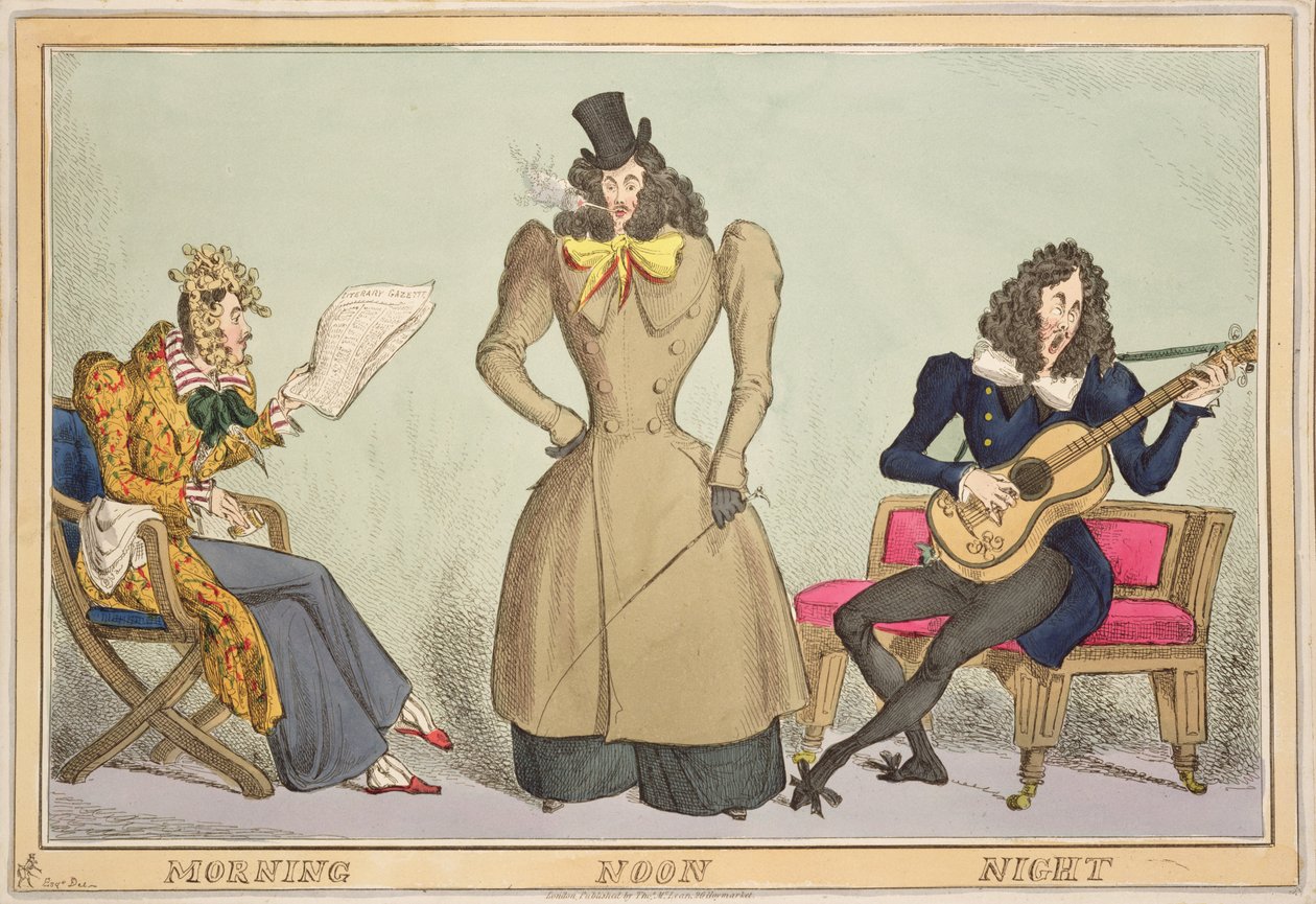 Morning, Noon, Night, published by Thomas McLean, London by William Heath