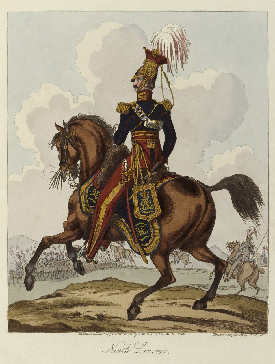 Ninth Hussars, 1820 by William Heath