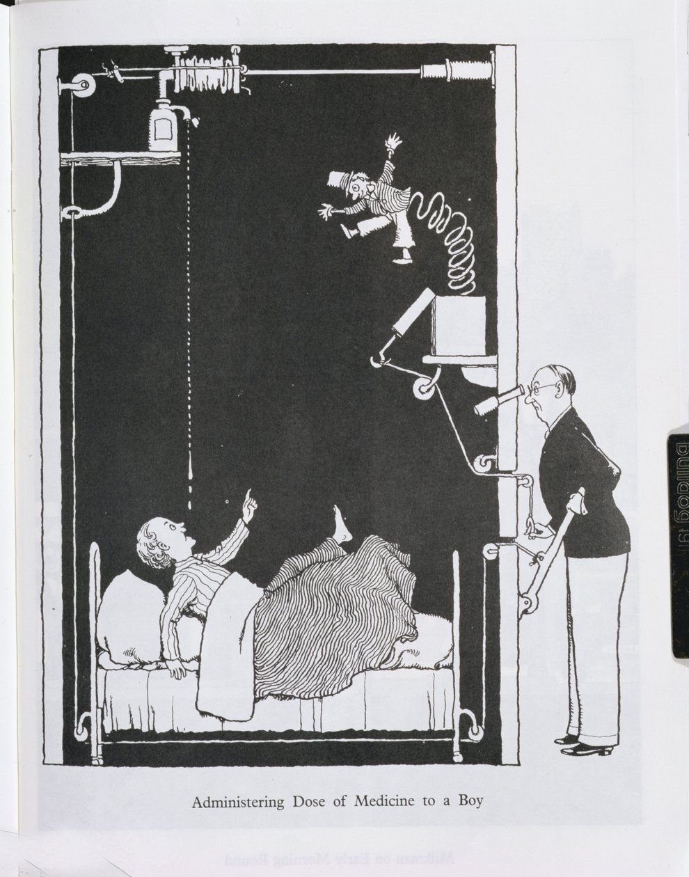 Administering Dose of Medicine to a Boy by William Heath Robinson