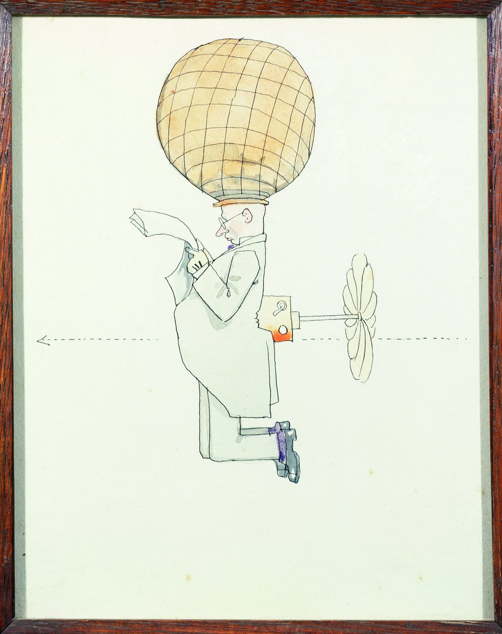 The Personal Aerial Travel System for Gentlemen by William Heath Robinson