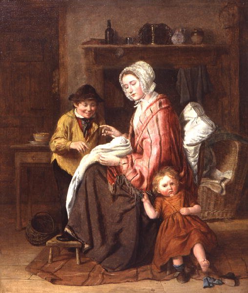 No longer the baby! c.1860 by William Hemsley