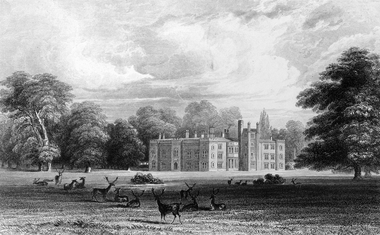 Bell House, Aveley, Essex, engraved by John Carr Armytage by William Henry Bartlett