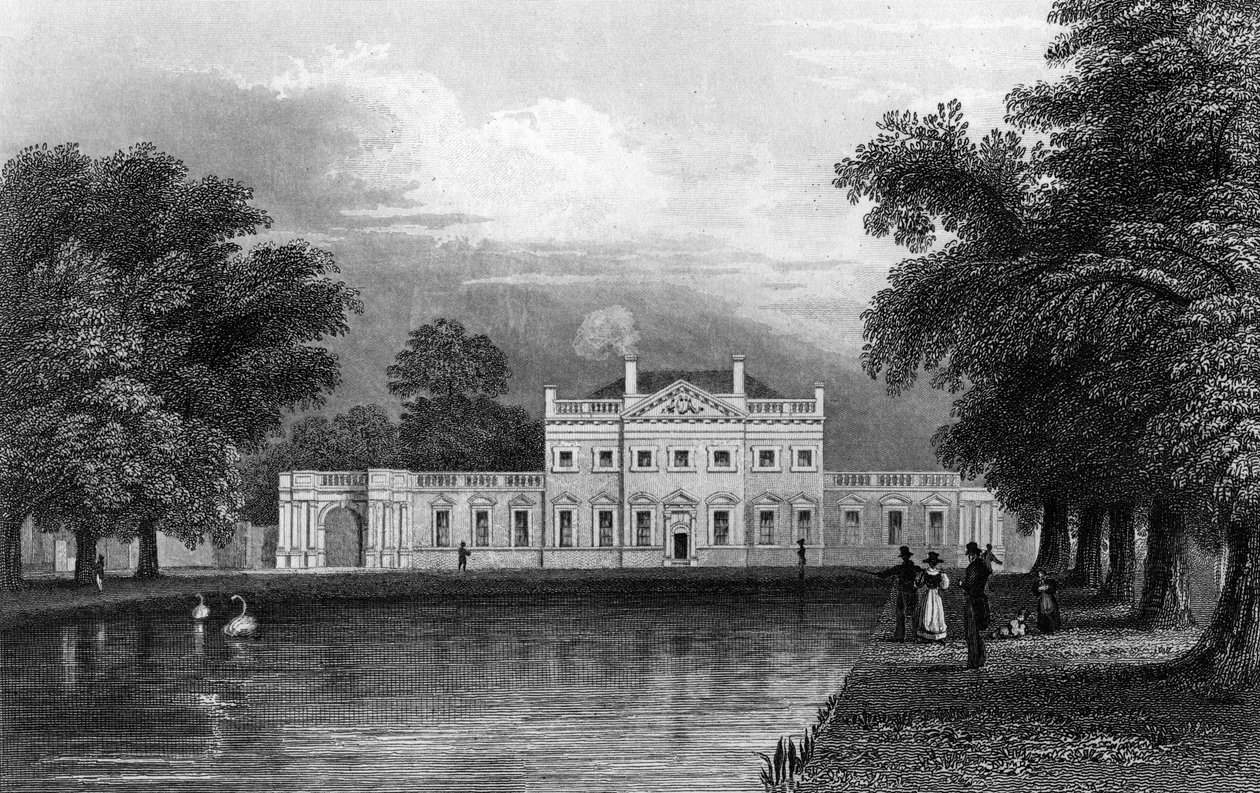 Boreham House, Essex, engraved by John Rogers by William Henry Bartlett