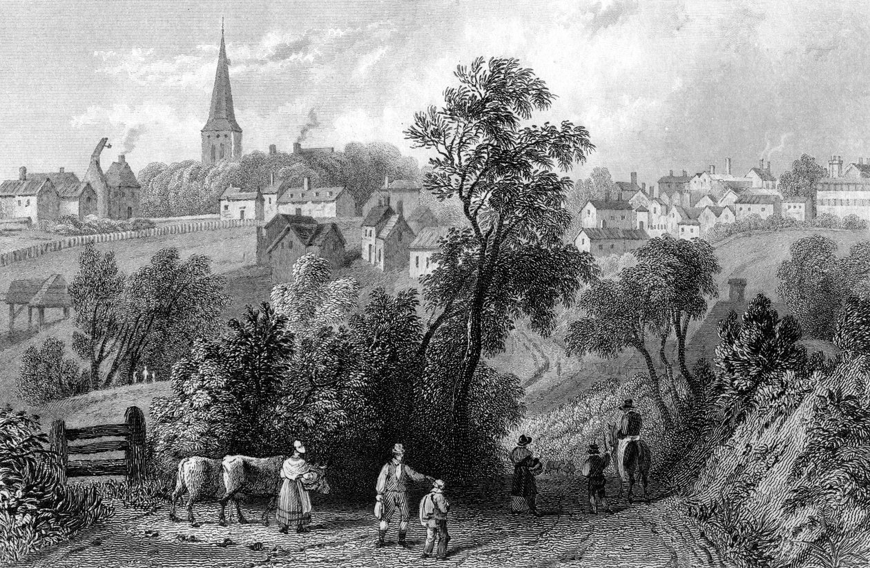 Braintree, Essex, engraved by Henry Adlard, 1832 by William Henry Bartlett