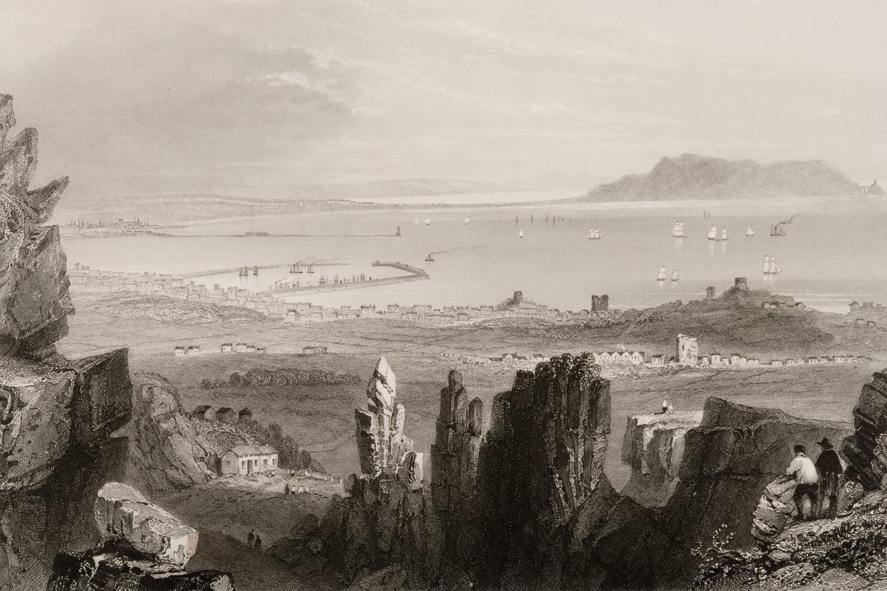 Dublin Bay from Kingstown Quarries, from 
