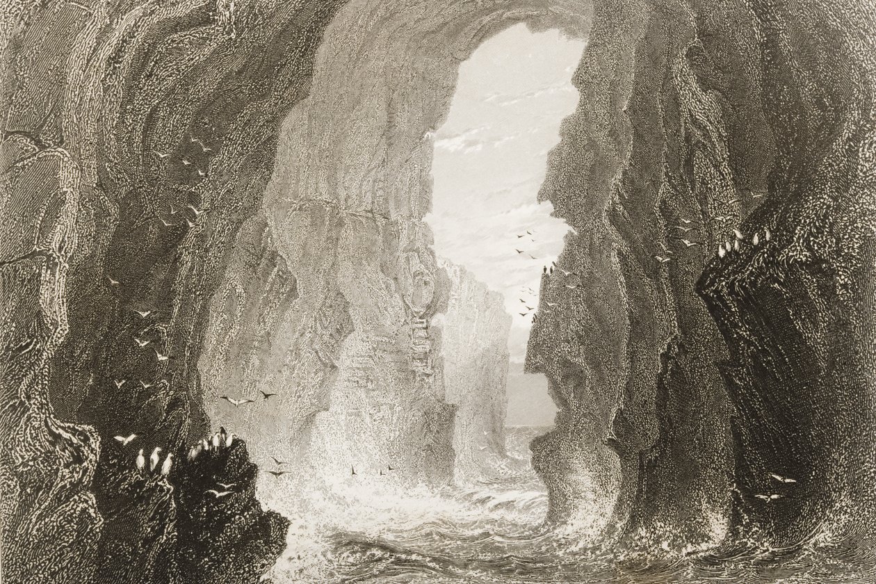 Dunkerry Cave, County Antrim, Northern Ireland, from 