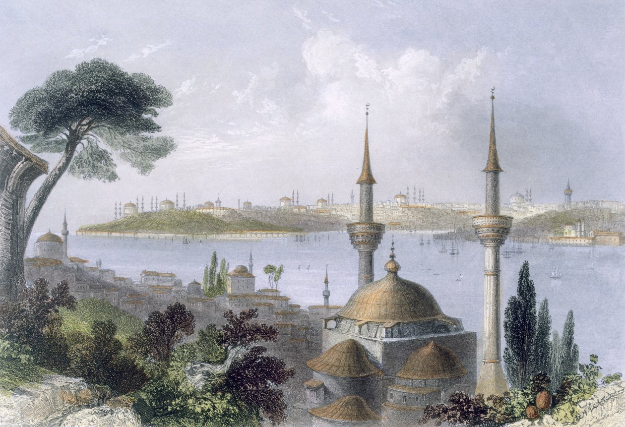 General view of Constantinople from Scutari by William Henry Bartlett