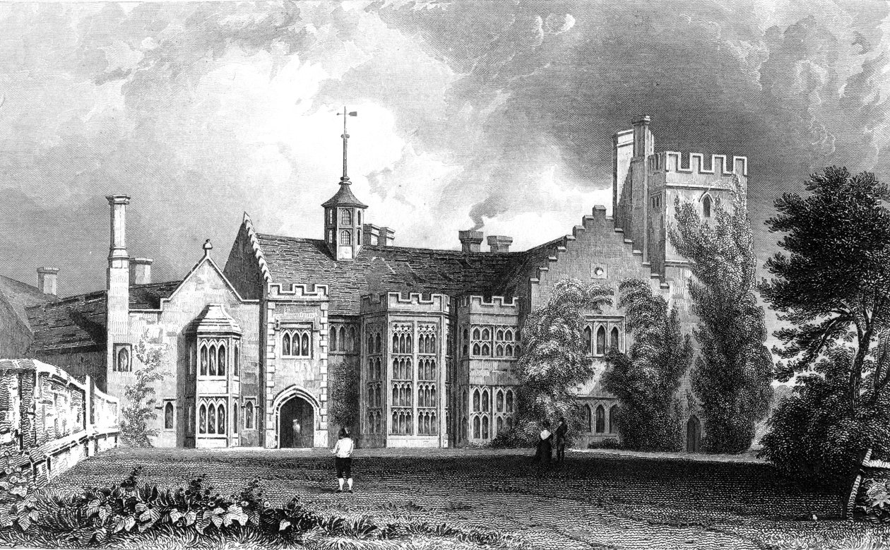 Horeham Hall, near Thaxted, Essex, engraved by John Carr Armytage by William Henry Bartlett