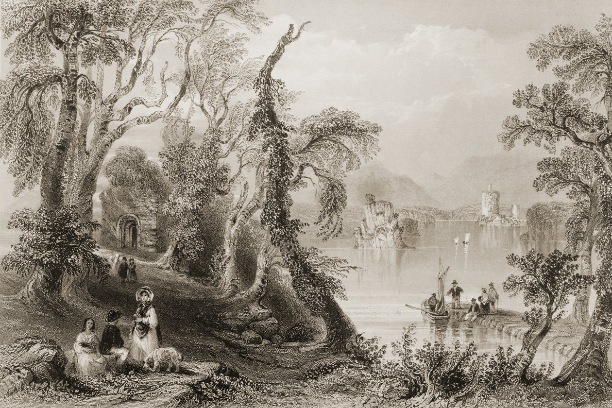 Innisfallen, Killarney Lake, County Killarney, from 