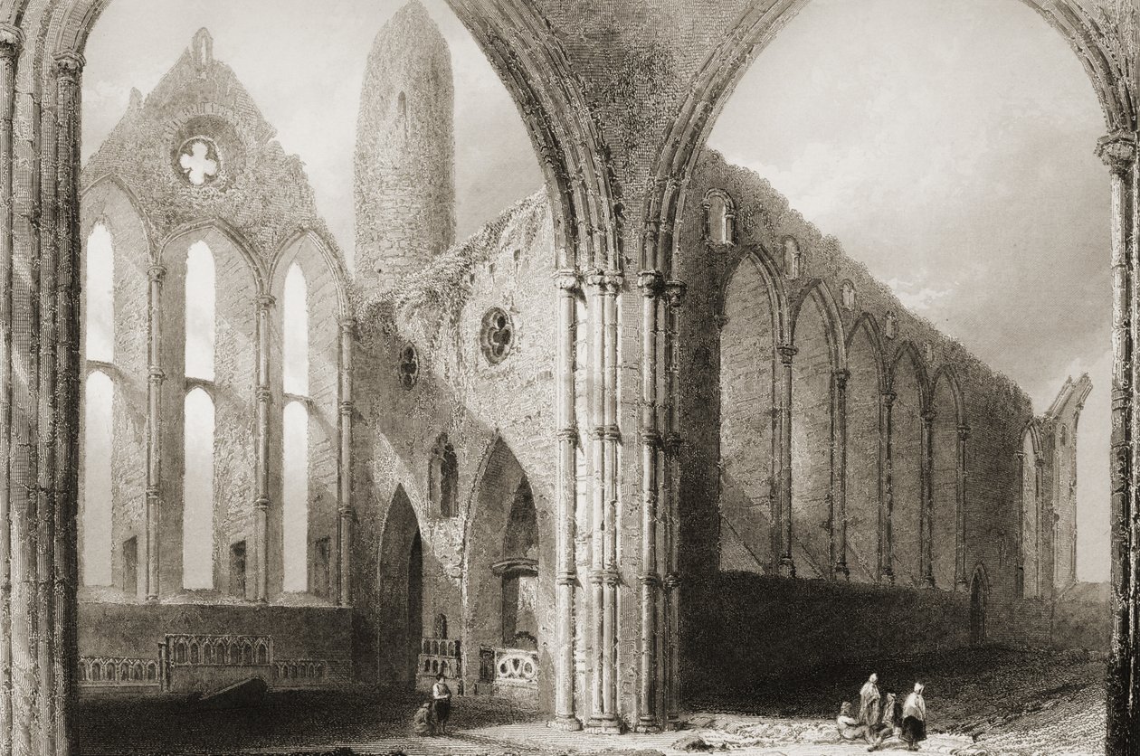 Interior of Hore Abbey, The Rock of Cashel, County Tipperary, Ireland, from 