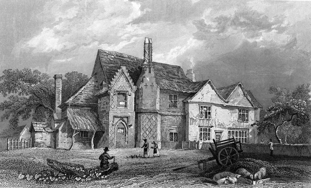 Little Warley Hall, Essex, engraved by Henry Adlard, 1833 by William Henry Bartlett
