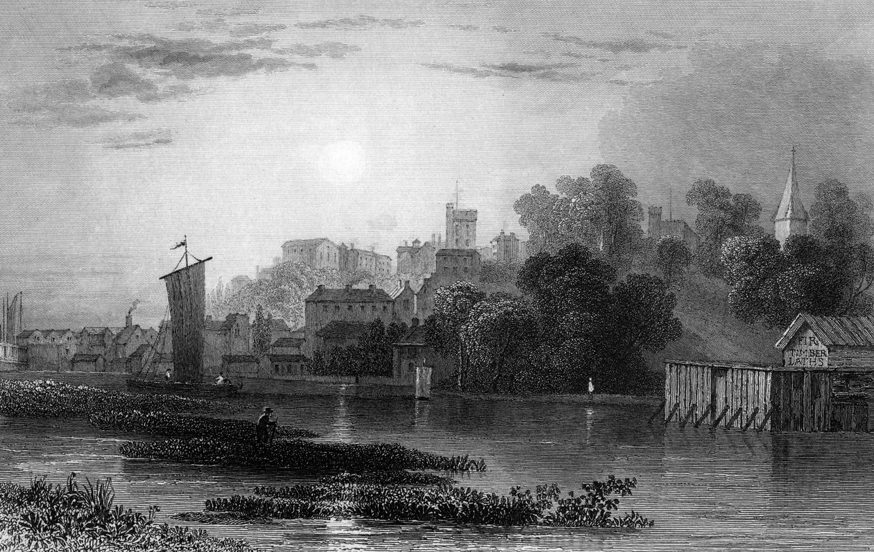 Maldon, Essex, engraved by Henry Adlard, 1831 by William Henry Bartlett