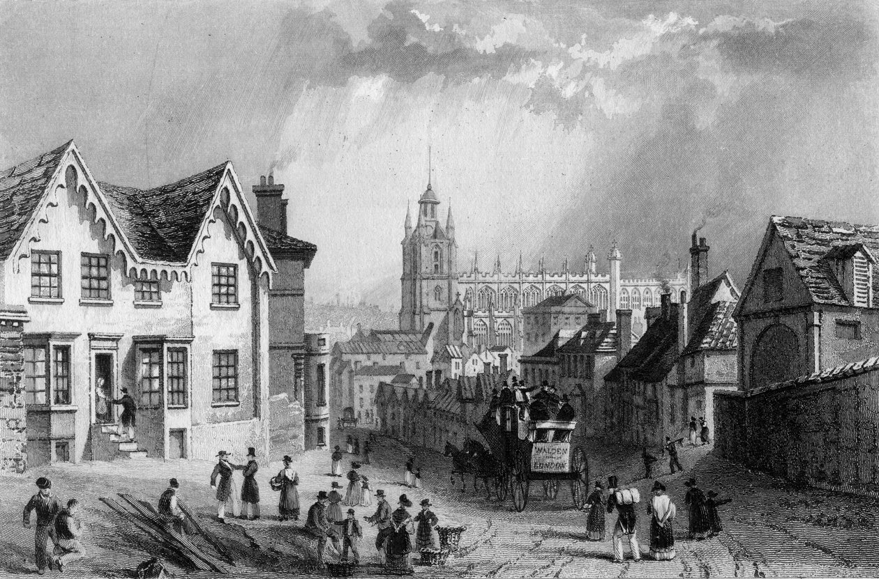 Saffron Walden, Essex, engraved by Charles Mottram, 1832 by William Henry Bartlett