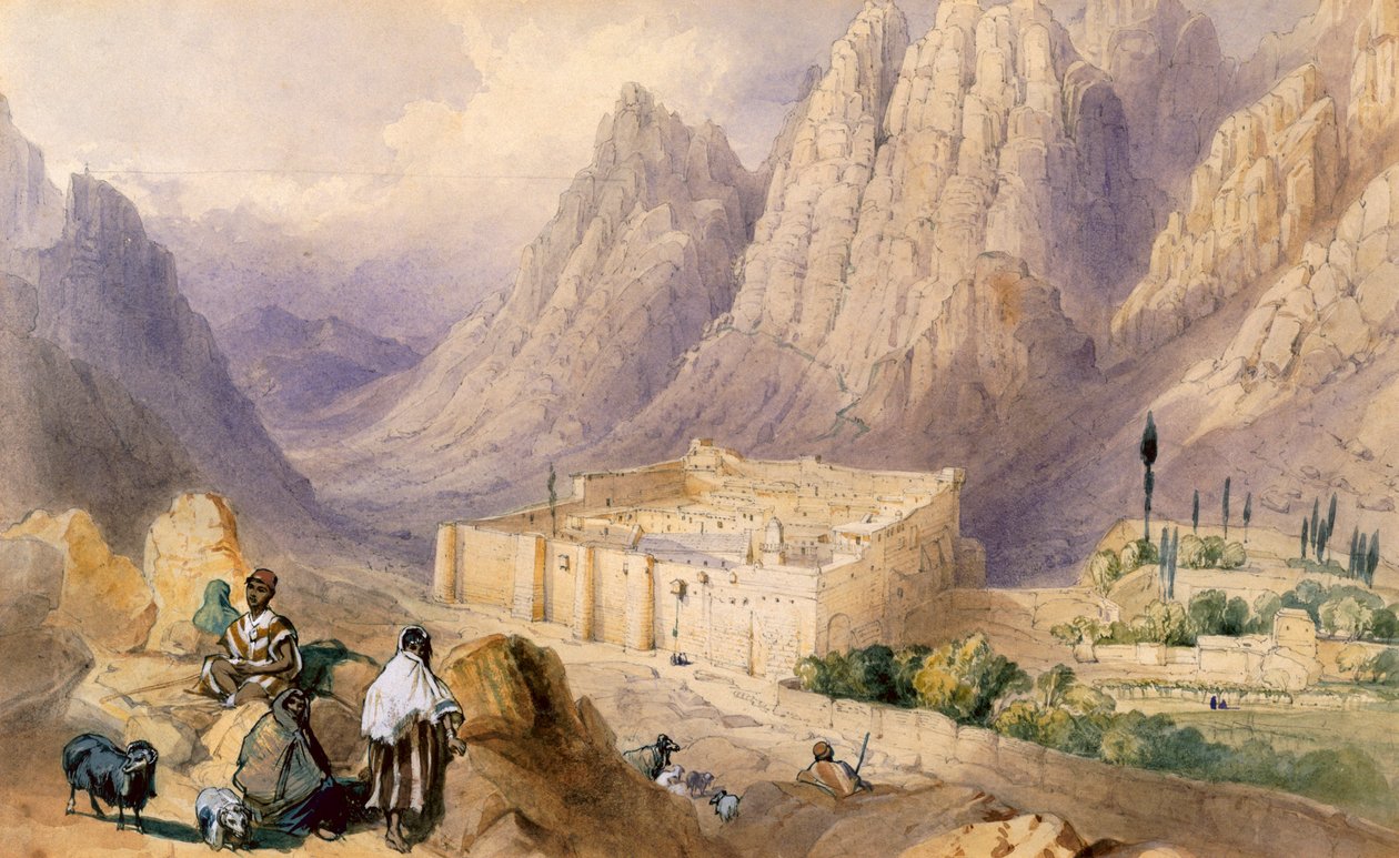 تنظيم الجيش والإدارة فى مصر العثمانية William_Henry_Bartlett_-_The_Convent_of_St_Catherine_Mount_Sinai_-_%28MeisterDrucke-70491%29