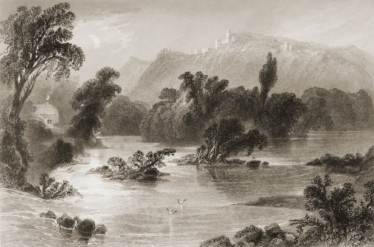 The Meeting of the Water, Vale of Avoca, County Wicklow, from 