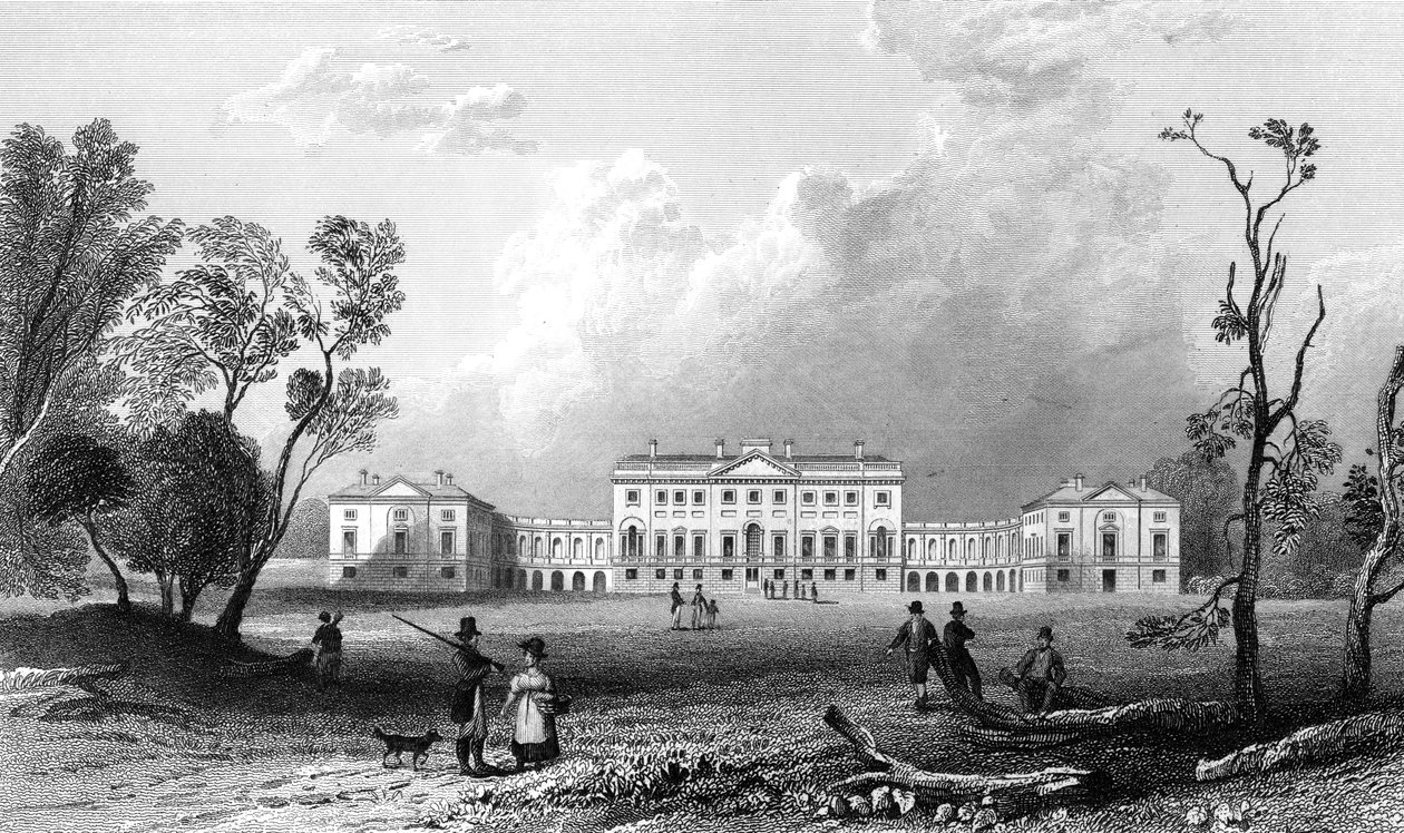 Thorndon Hall, Essex, engraved by Henry Adland by William Henry Bartlett