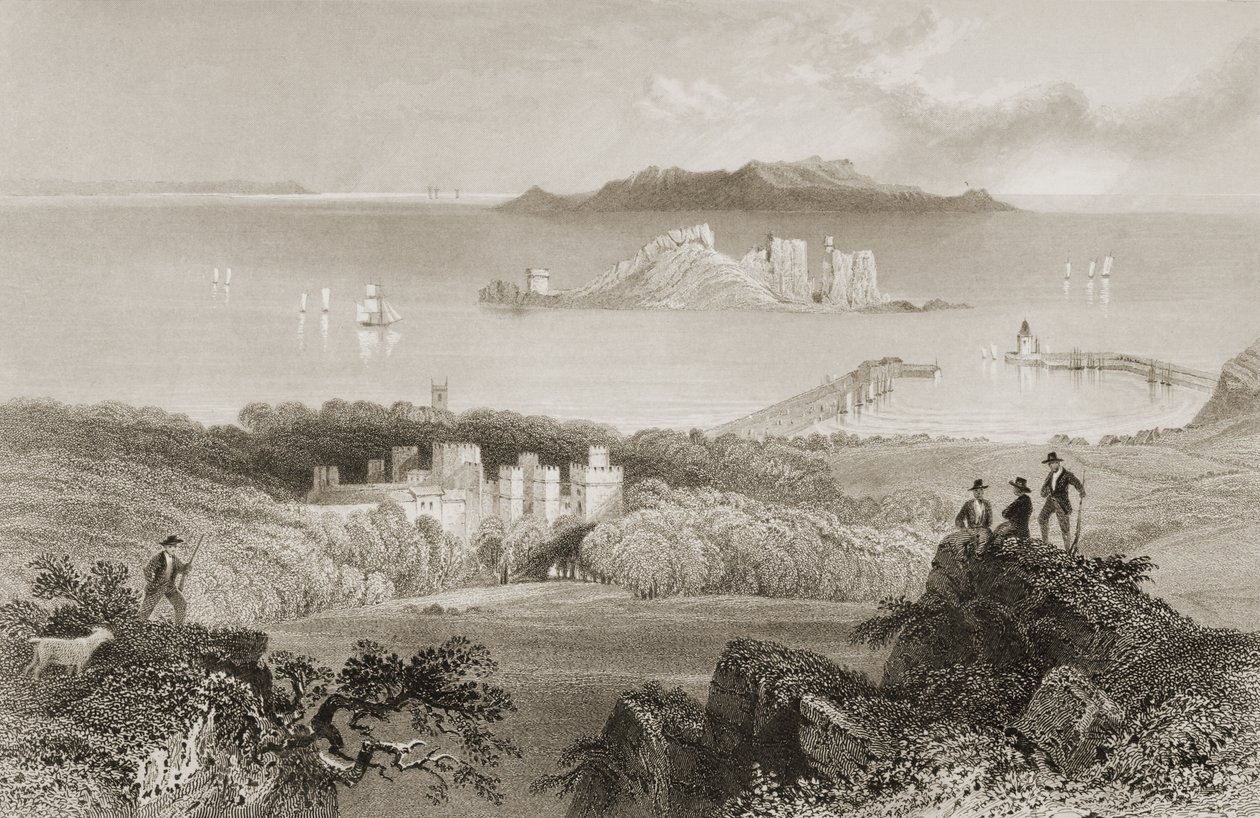 View of Howth Castle, County Dublin, Ireland, from 