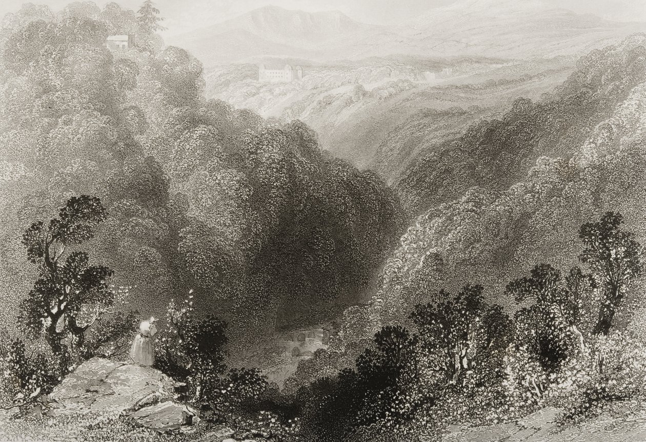 View of Powerscourt from the Dargle, County Wicklow, from 