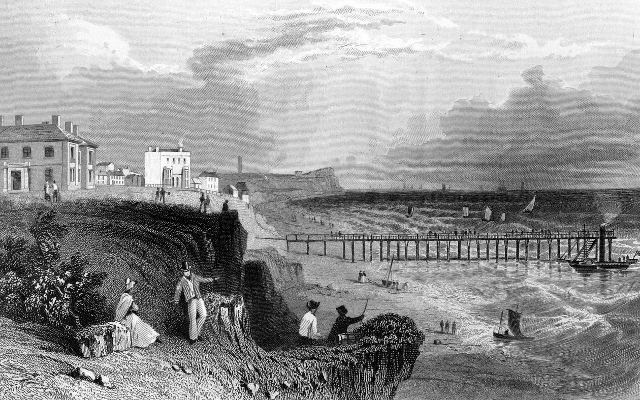 Walton on the Naze, Essex, engraved by William Tombleson, 1832 by William Henry Bartlett