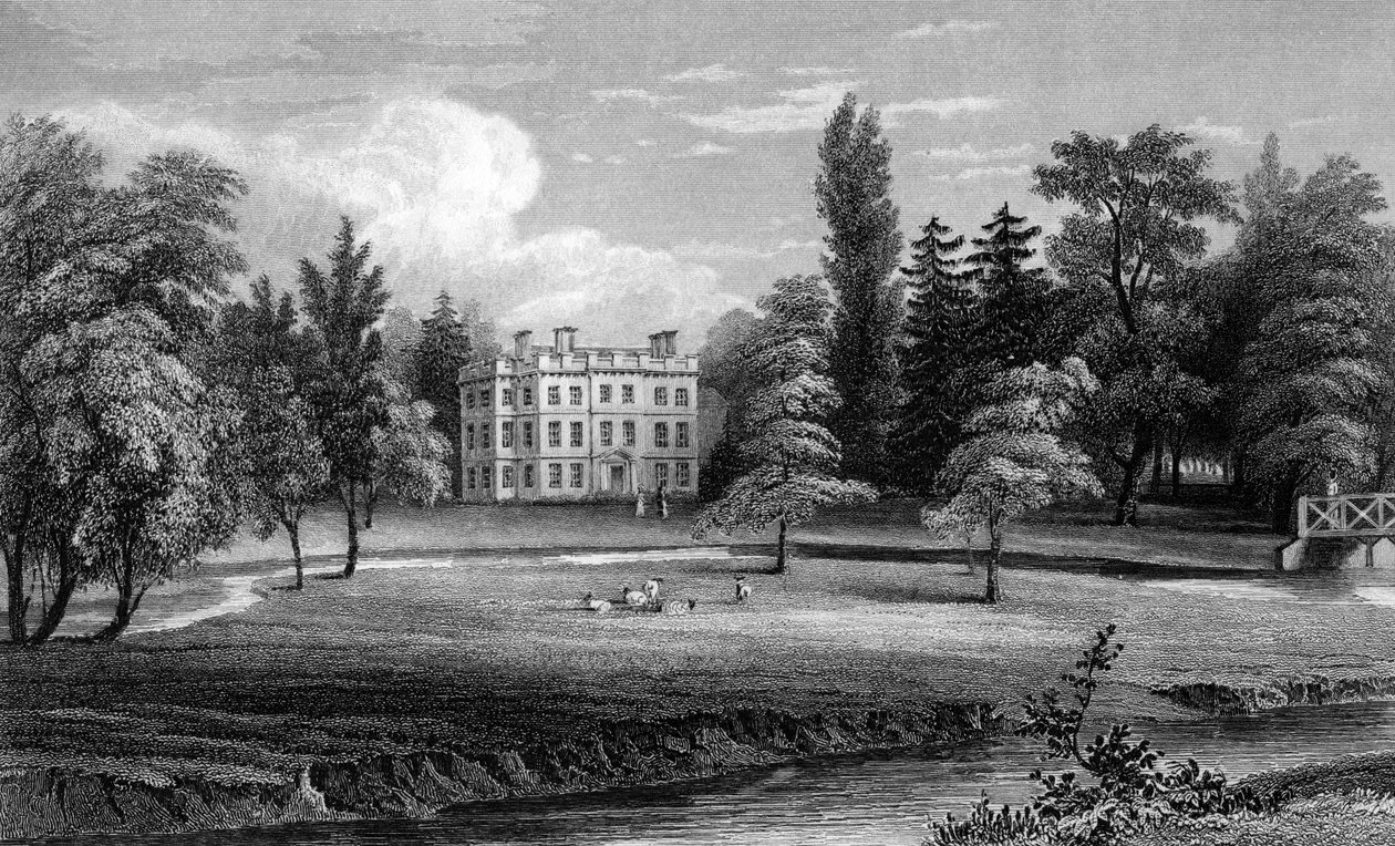 Writtle Lodge, Essex, engraved by William Tombleson by William Henry Bartlett