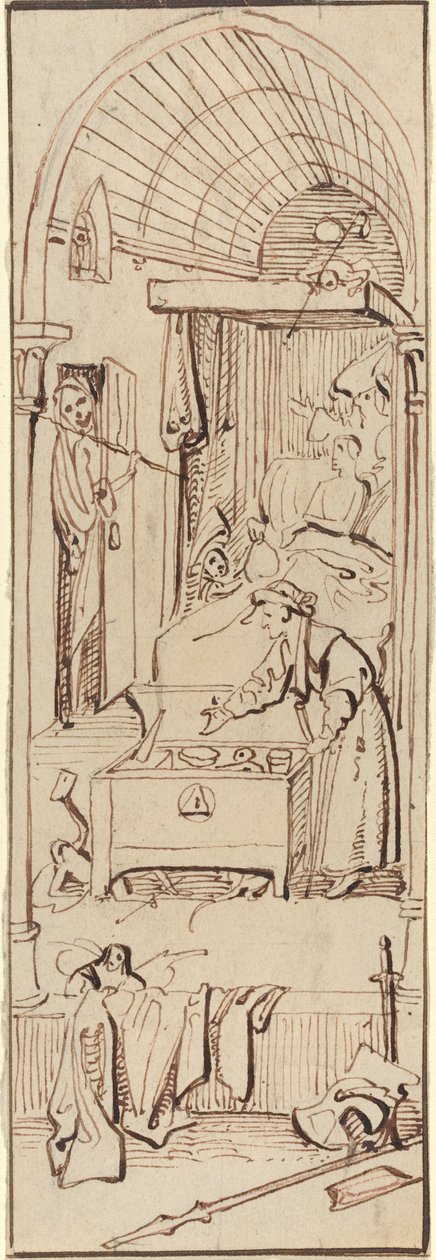 The Death of the Miser by William Henry Brooke after Hieronymus Bosch