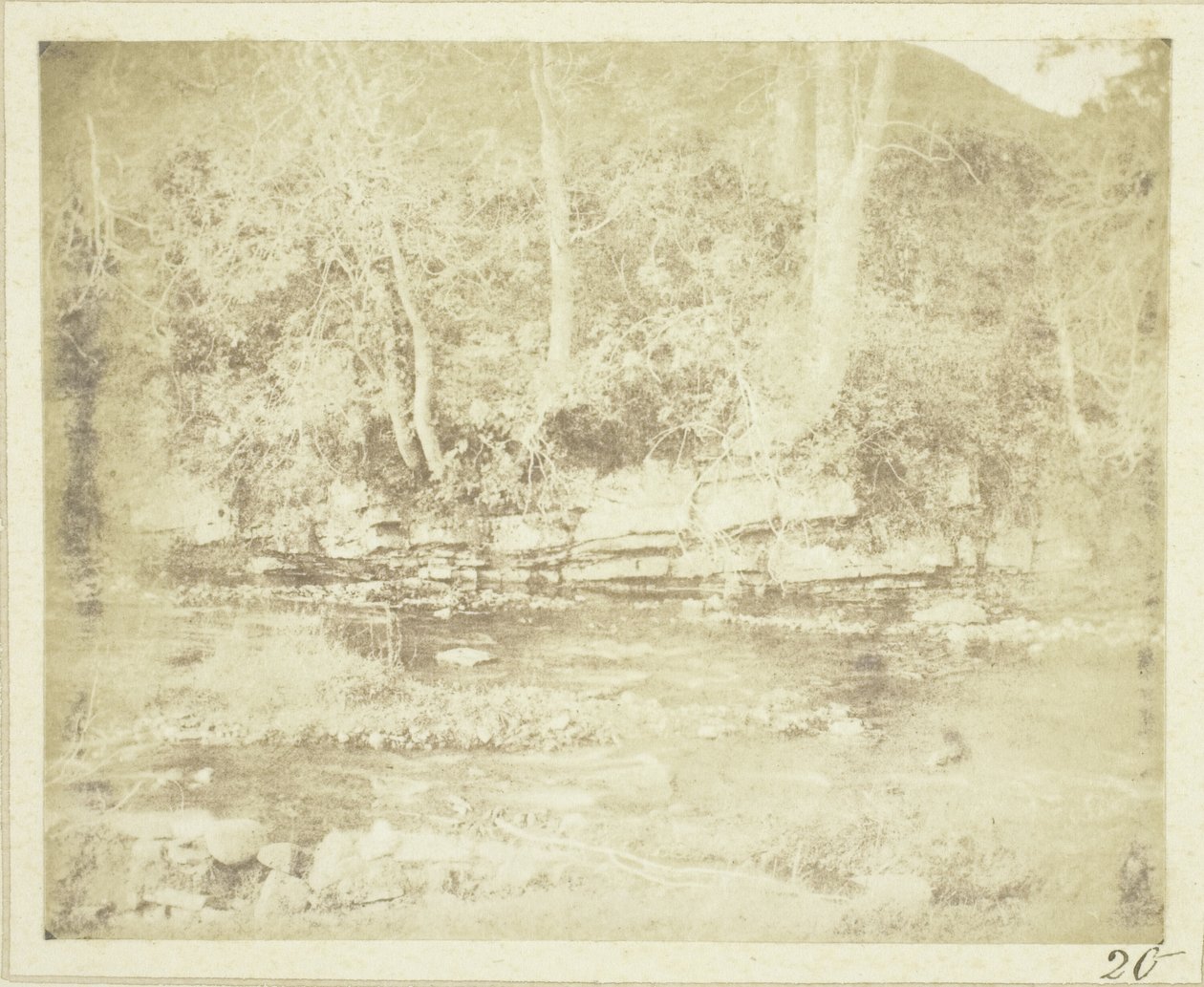 A Mountain Rivulet Which Flows at the Foot of Doune Castle by William Henry Fox Talbot