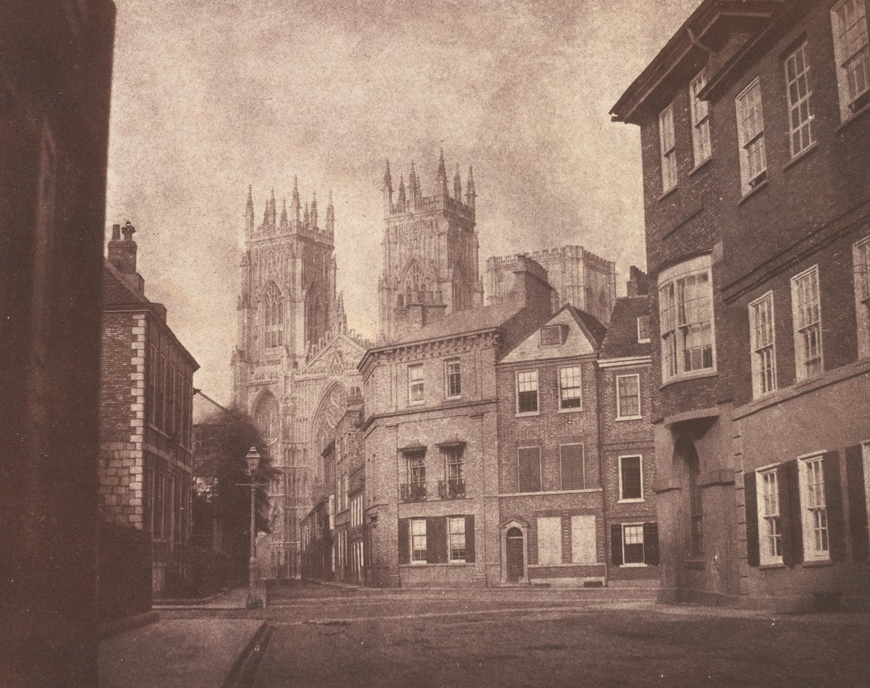 A Scene in York: York Minster from Lop Lane by William Henry Fox Talbot