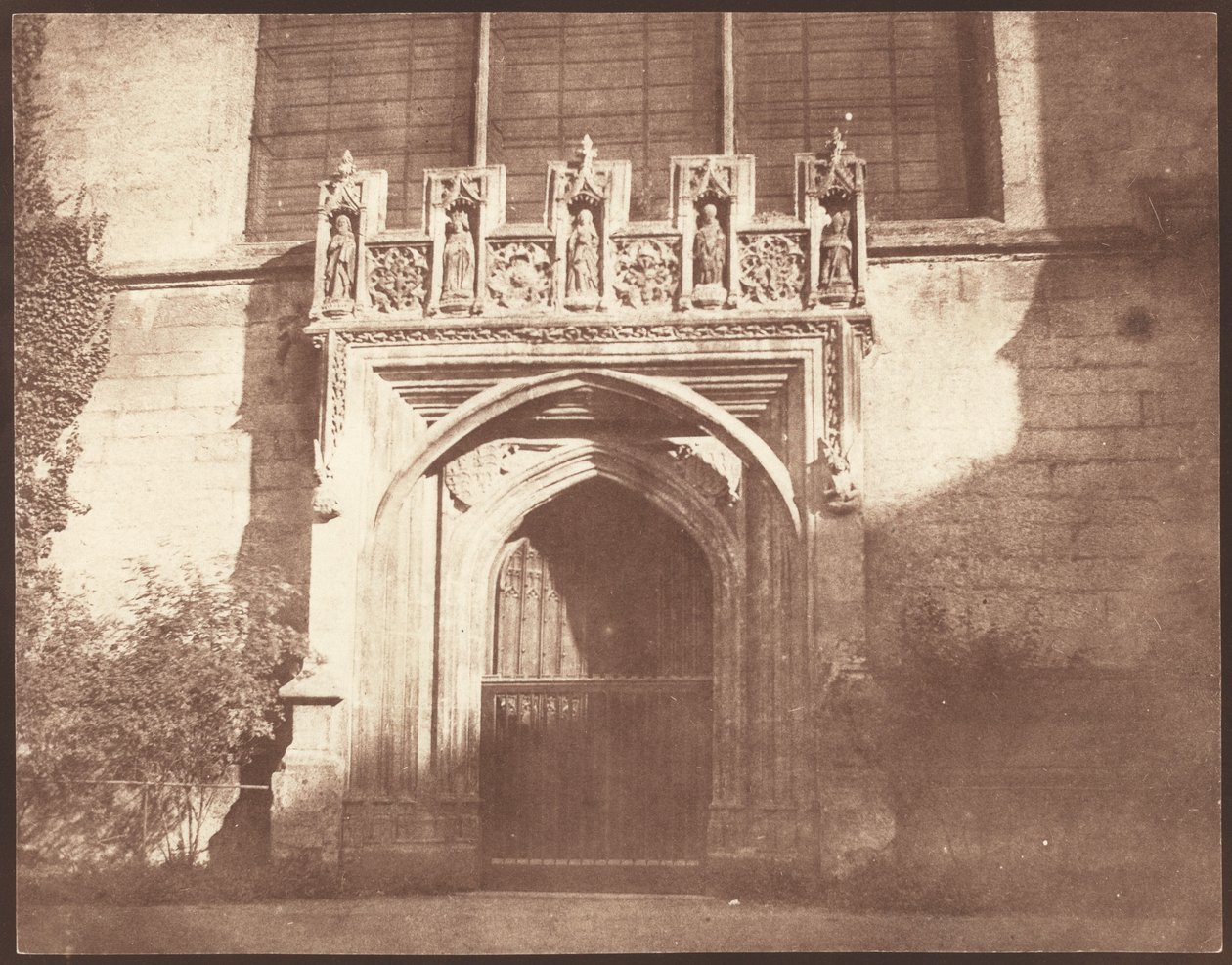 An Ancient Door in Magdalen College, Oxford, April 1843 by William Henry Fox Talbot